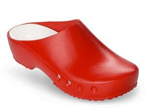 Schrr OP-Schuhe, CHIROCLOGS Classic, rot, Wechseleinlage, fr Damen und Herren Gr. 44