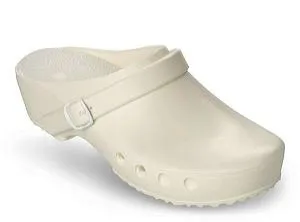 Schrr OP-Schuhe, CHIROCLOGS Classic, wei, Wechseleinlage, mit Fersenriemen, fr Damen und Herren Gr. 36