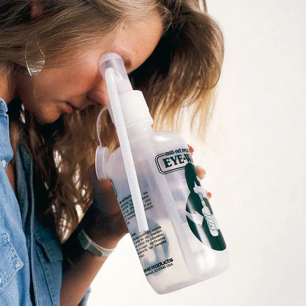 Augensplflasche, leer, Polyethylen, zum sofortigen Splen der Augen, z.B bei Laborunfllen 500 ml