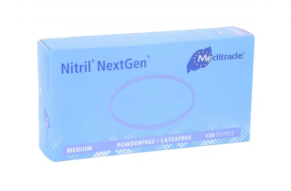 Nitril NextGen Labor-Handschuhe, puderfrei blau (100 Stck)  Gr. M