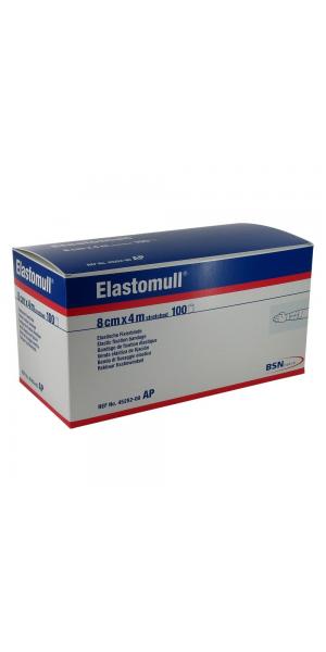 Elastomull elastische Mullbinden weiß, (100 Stück) 8,0 cm x 4 mtr.