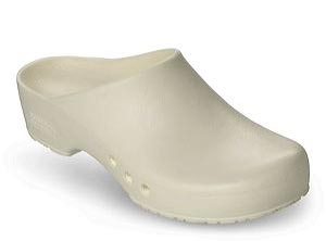 Schrr Kchen oder OP-Schuhe, CHIROCLOGS SPEZIAL, wei, mit Fersenriemen, fr Damen und Herren Gr. 43