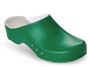 Schürr OP-Schuhe, CHIROCLOGS Professional, grün, mit Fersenriemen, für Damen und Herren Gr. 45