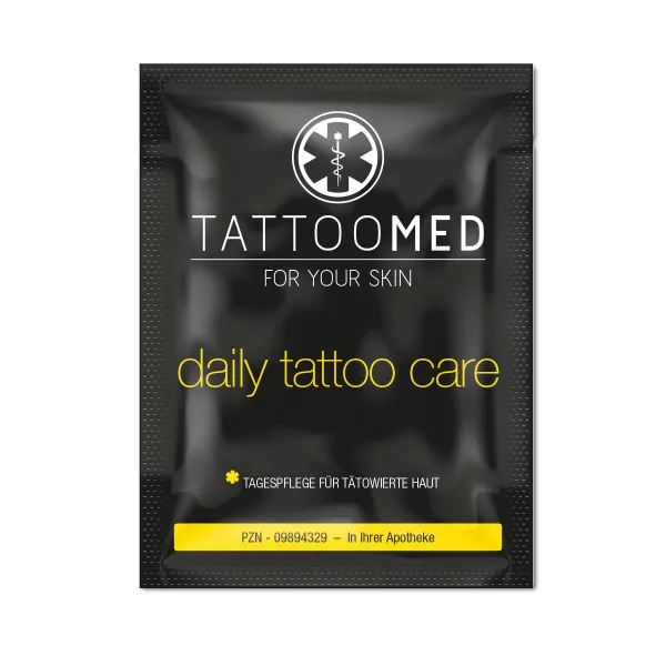 TattooMed daily tattoo care 70 x 2,5 ml Sachet Tower Spender