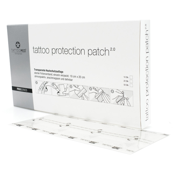 TattooMed tattoo protection patch 2.0 ProSeries 10 x 20 cm 50 Stck