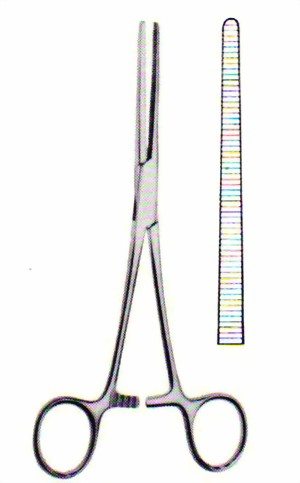 Arterienklemme nach Rochester-Pean, gerade, 18,0 cm