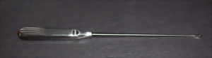 Uteruskrette nach Sims scharf starr, 28 cm Fig. 4