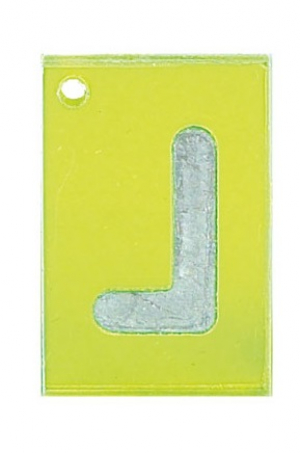 Rntgenbuchstaben Kunststoff, 40 x 30 mm L links
