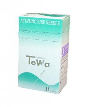 Akupunkturnadeln TeWa JB-Typ beschichtet, mit Metallröhrchengriff ohne Führrohr (100 Stück) 0,25 x 25 mm