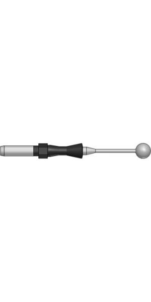 HF-Kugel-Elektrode, monopolar, gerade, mit 4 mm Anschluß, Kugel drm, 4,0 mm