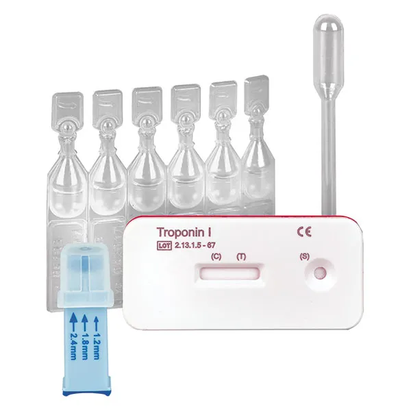 Cleartest Troponin I Kassetten-Schnelltest mit Pufferlsung 20 Tests