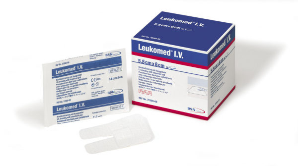 Leukomed I.V. Kanlenfixierpflaster, 5,8 cm x 8,0 cm (50 Stck) steril