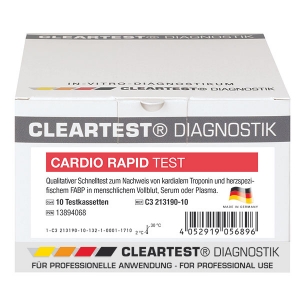 Cleartest Cardio Rapid Sofort-Infarkt-Diagnose 5 Test-Kassetten