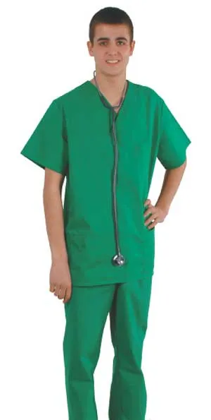 Kasack Basel forstgrn, 100 % Baumwolle (TB 21) Damen und Herrengren VI/XXXL