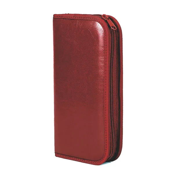 Ampullen-Etui, Kunst-Leder in Bordeaux