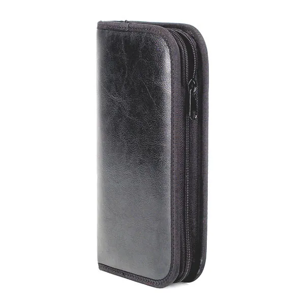 Ampullen-Etui, Kunst-Leder in Schwarz