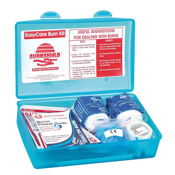 Erste Hilfe Verbrennungs-Set Burnshield Rescue Kit 1 in stabiler Kunststoff-Box