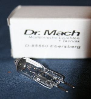 Ersatzlampe Dr.Mach OP-Leuchte, Triaflex,Typ 120, Stiftsockel Gy 6,35, 22,8/24V, 40 Watt, ab Baujahr 09/1993