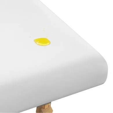 Liegenbezug mit PU-Beschichtung l- und wasserundurchlssig, wei, Universalgre 65 - 80 x 200 cm