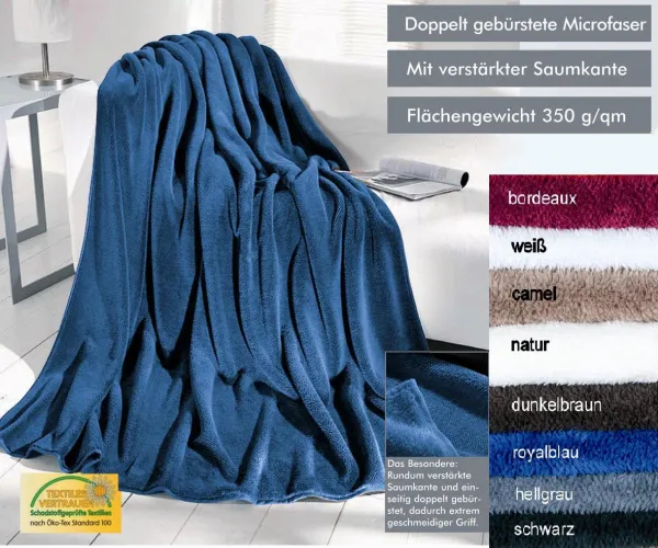 Kuscheldecke Warm UP, 150 x 200 cm, Dunkelbraun