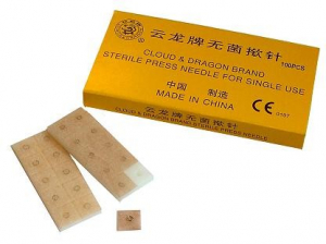 Ohr Akupunktur-Dauernadeln, Cloud & Dragon, (100 Stck)  0,22 x 1,5 mm