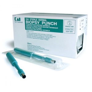 KAI Biopsy Punch (20 Stück) Einmal Hautstanze, 2,0 mm