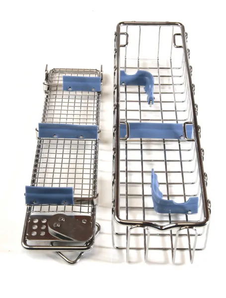 Edelstahl Endoskopie-Sterilisier-Siebkorb, 290 x 80 x 55 mm fr fr 2 Optiken