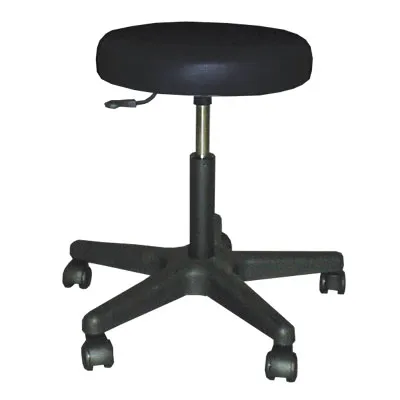 Drehhocker, KS-Gestell schwarz, fahrbar, fr Hartbden schwarz