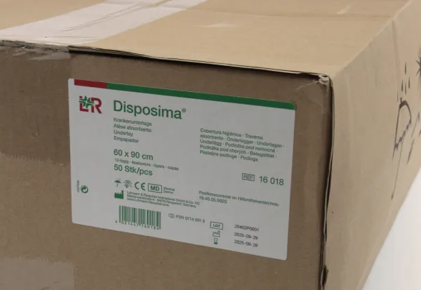 Disposima Krankenunterlagen, 60 x 90 cm, 12-lagig (50 Stck)