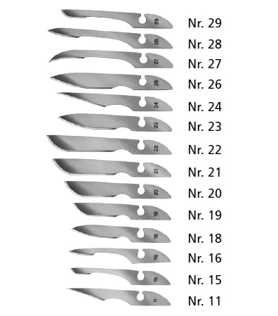 Bayha Einmal-Skalpellklingen, steril (12 Stück) Fig. 27