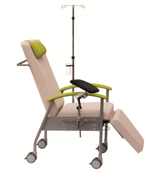Sita Variationsliege, zur Infusion Akupunktur oder als EEG-Liege verwendbar mit Rollen