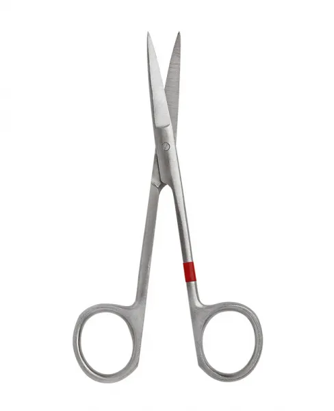 Einmal-Fadenschere /Irisschere gerade, 11,0 cm, Metall, einzeln steril verpackt (25 Stck)