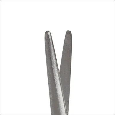 Einmal Schere chirurgisch stumpf/stumpf gebogen,11,5 cm, Metall, einzeln steril verpackt (25 Stck)