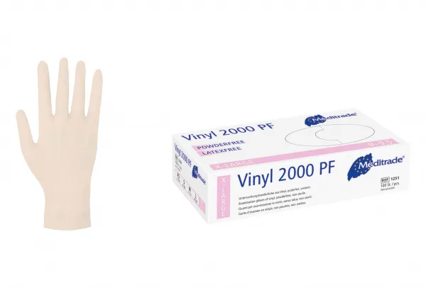 Vinyl 2000 PF Untersuchungshandschuhe puderfrei unsteril (100 Stck)  L