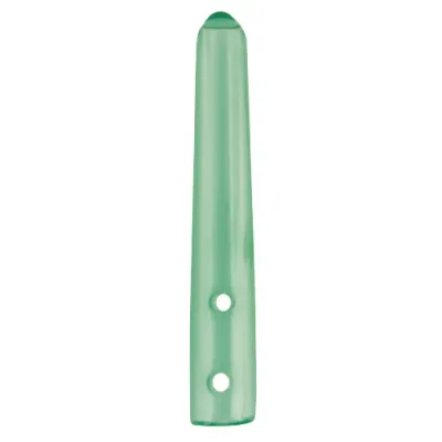 Instrumentenschutzkappe, gelocht, spitz zulaufend, transluzent, 4,0 - 5,0 x 38  mm grn (70 Stck)