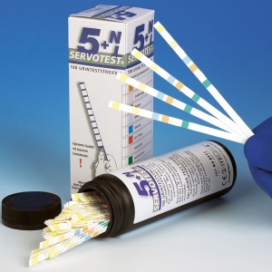 Servotest 5+NL Urinteststreifen, mit Leucozytenfeld (100 Teststreifen)