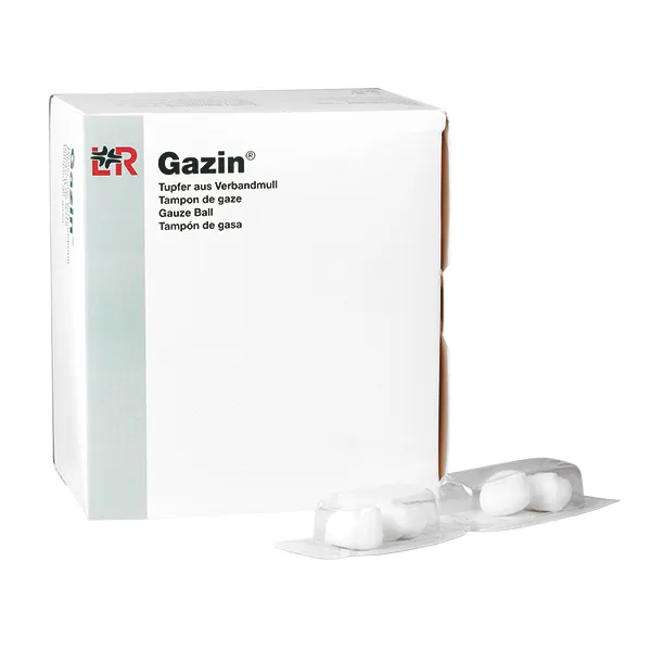 Gazin Schlinggazetupfer, pflaumengroß, zu 2+2, Gr. 3, steril, (25 x 4 Stück)
