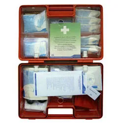 Kleiner Erste Hilfe Betriebs-Verbandkoffer, Domino detect, DIN 13157, fr Food u. Lebensmittelindustrie