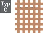AQ-Strip kinesiologie Cross-Tape,  Blau, TYPE C, 52 x 44 mm (20 x 2 Strips)