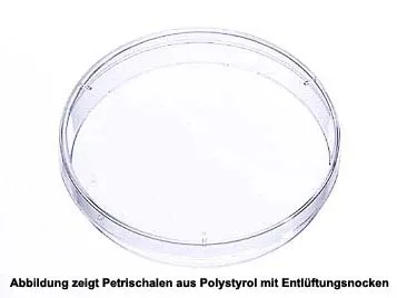 Einmal-Petrischalen Kunststoff, unsteril glasklar (20 Stck) 9,4 cm drm., ohne Nocken