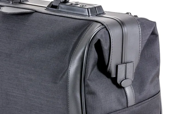 Arzttasche Rusticana, Nylon Gewebe, schwarz, Kleinformat 38 x 21 x 27 cm, 1 Vortasche