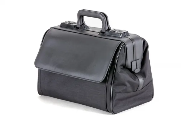 Arzttasche Rusticana Nylon Gewebe, schwarz, Groformat 43 x 21 x 27 cm, 1 Vortasche