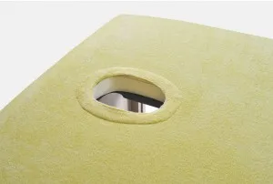 Liegenbezug Frottee, 65 x 195 cm, mit Gesichtsausschnitt:  Nougat