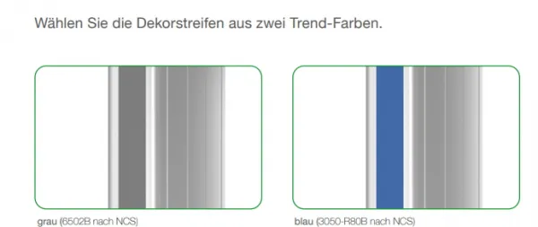 Haeberle doppio Injektionswagen PicBox-Plus, Dekorstreifen blau
