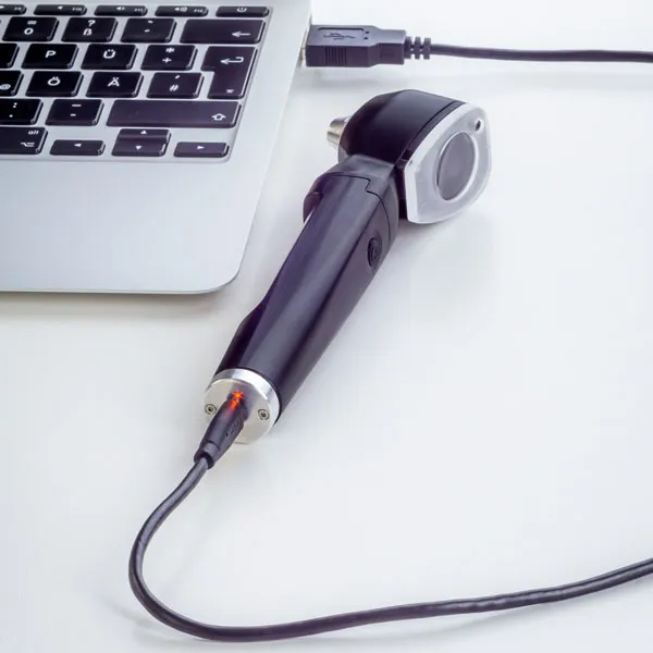 LuxaScope Auris LED Otoskop 3,7 V mit Akku und USB grau