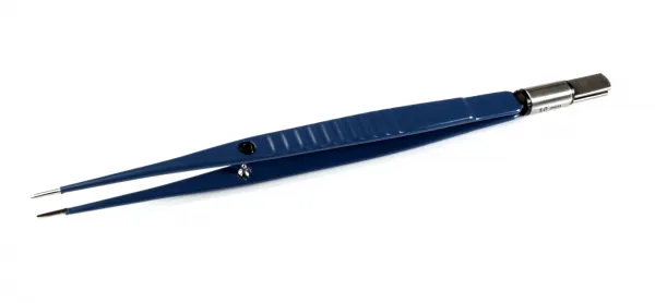 HF-Bipolar-Pinzette KLS Martin, gerade, stumpf, 1,2 mm Spitze 16,0 cm
