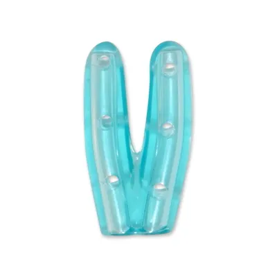Instrumentenschutzkappe Twin, gelocht, transluzent, 2,0 x 19,1 mm blau (50 Stck)