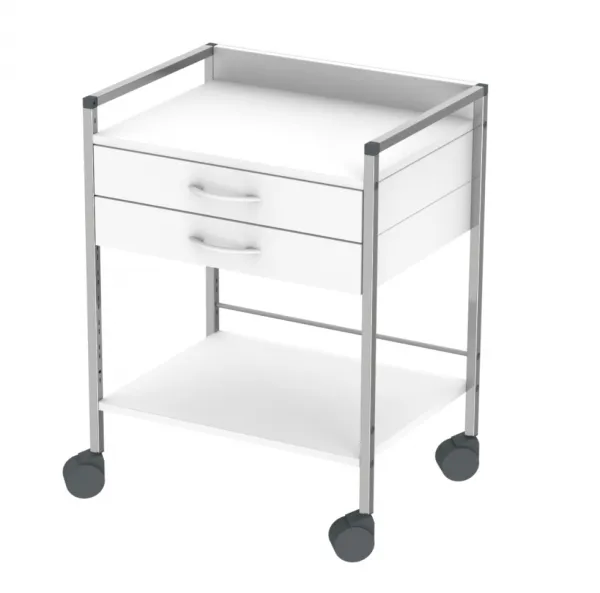 Haeberle Variocar 60, verchromtes Gestell 2 Schubladen