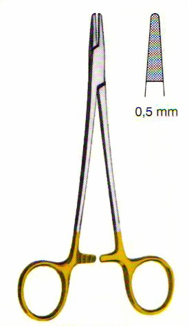 Nadelhalter nach Mayo-Hegar, mit Hartmetalleinlage, 14,0 cm