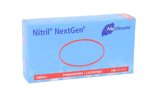 Nitril NextGen Labor-Handschuhe, puderfrei blau (100 Stck)  Gr. S